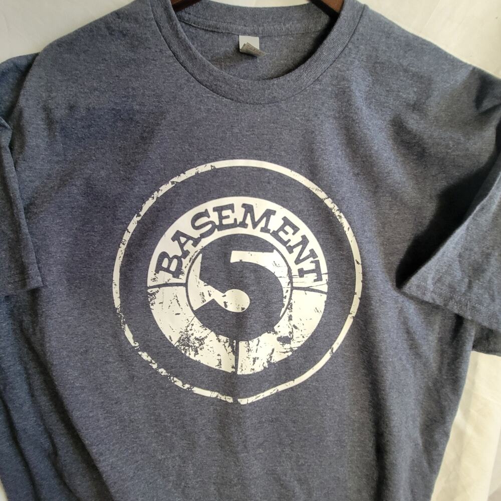 the basement 5  band   t shirt size   xl heather gray